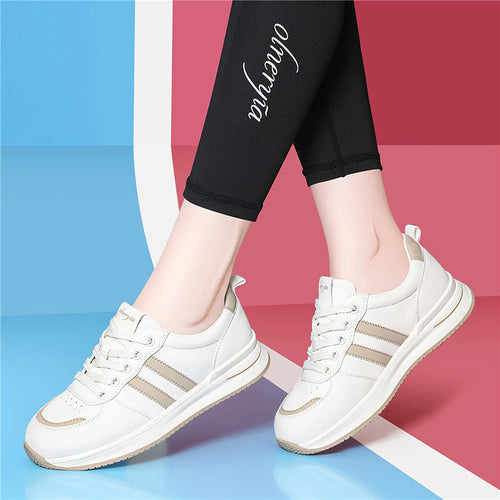 Damen modische und komfortable Sneakers mit atmungsaktiver oberer Schicht EB