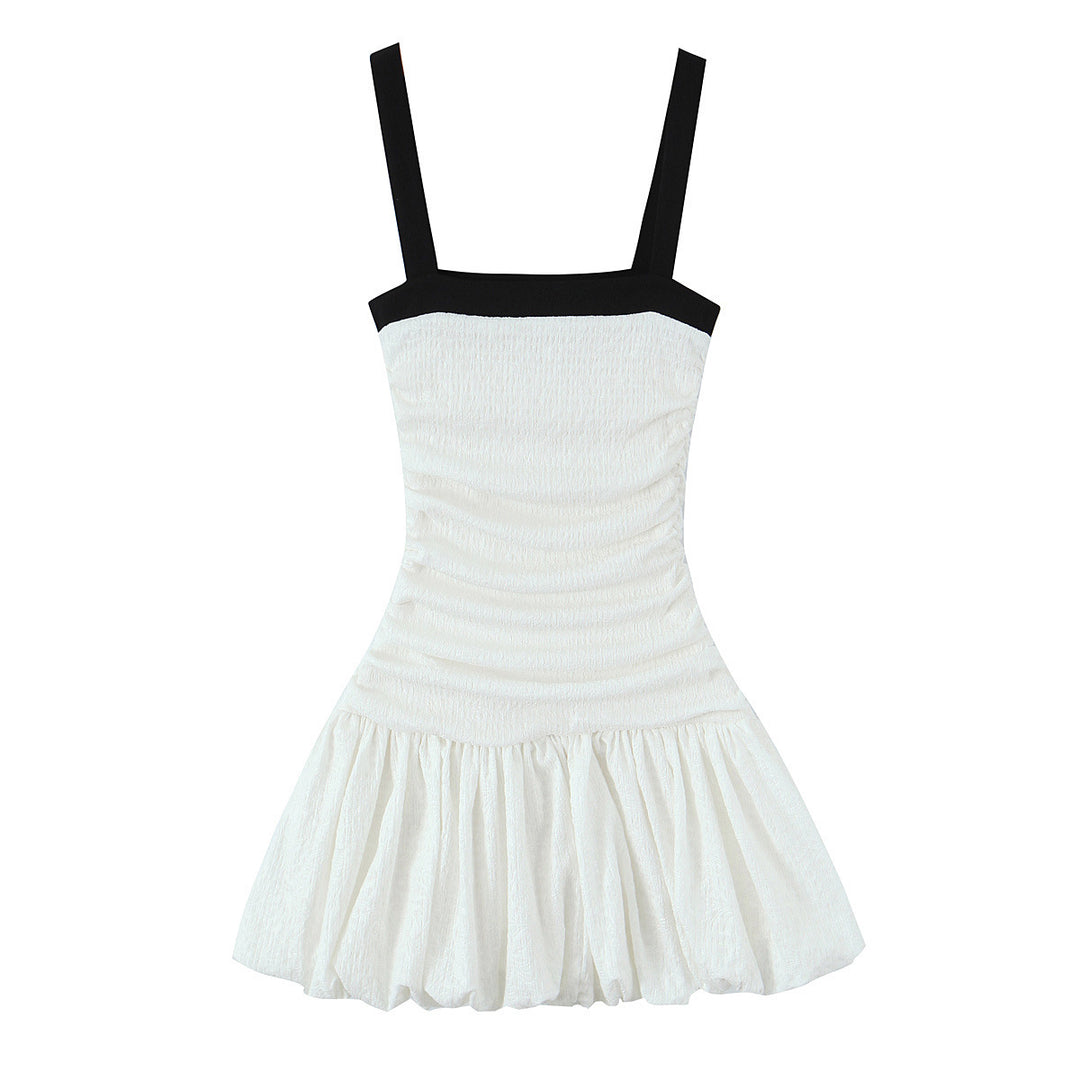 Damen Spielkleid mit Rüschendetails und schmalen Trägern EB