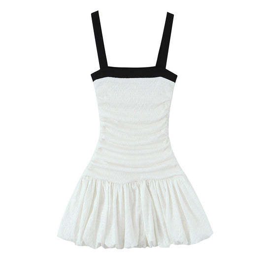 Damen Spielkleid mit Rüschendetails und schmalen Trägern EB