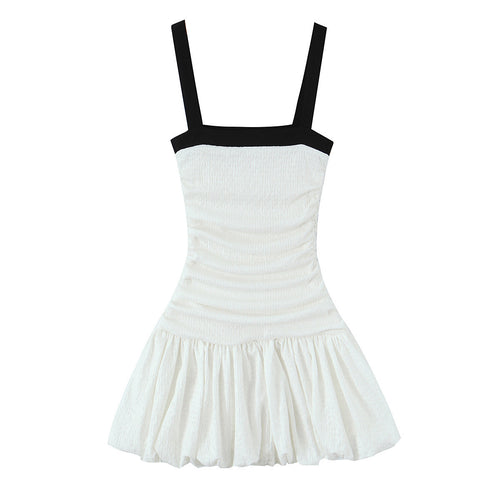 Damen Spielkleid mit Rüschendetails und schmalen Trägern EB