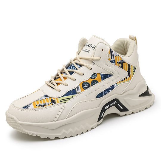 Damen moderne Sneakers mit auffälligem Print und dämpfender Laufsohle EB