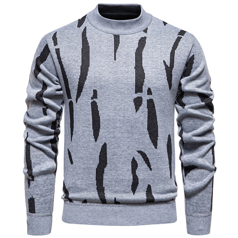 Herren modischer Sweatpullover mit einzigartigem grafischem Muster EB