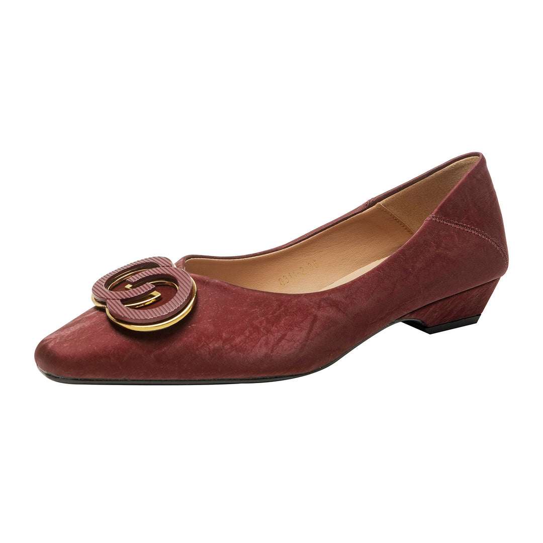 Damen Elegante Ballerinas mit luxuriösem Schmuckdetail EB