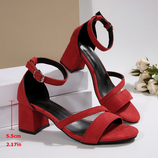 Damen elegante Blockabsatz Sandalen EB