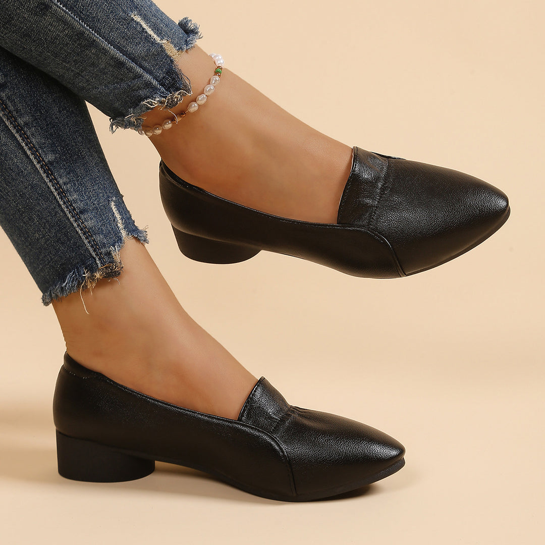 Damen Mokassins mit elegantem Knöchelriemen und weich gepolsterter Innensohle EB