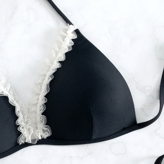 Damen Triangel-Bikini im eleganten Spitzen-Design EB