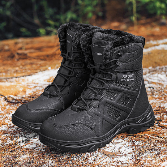 Damen isolierte Winterstiefel mit rutschfester Sohle und wärmendem Innenfutter EB
