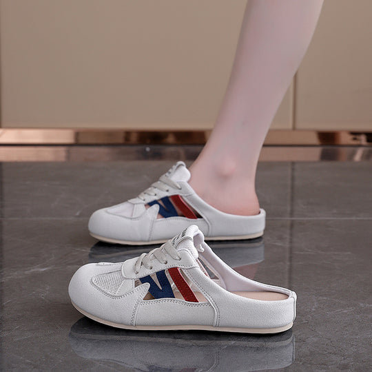 Damen Sneaker mit offenem Fersenbereich und atmungsaktiver Mesh-Oberfläche EB