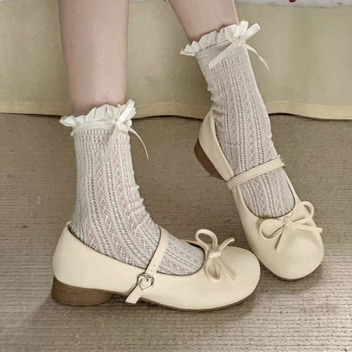 Damen Ballerinas mit dekorativem Schleifendetail und Komfortsohle EB