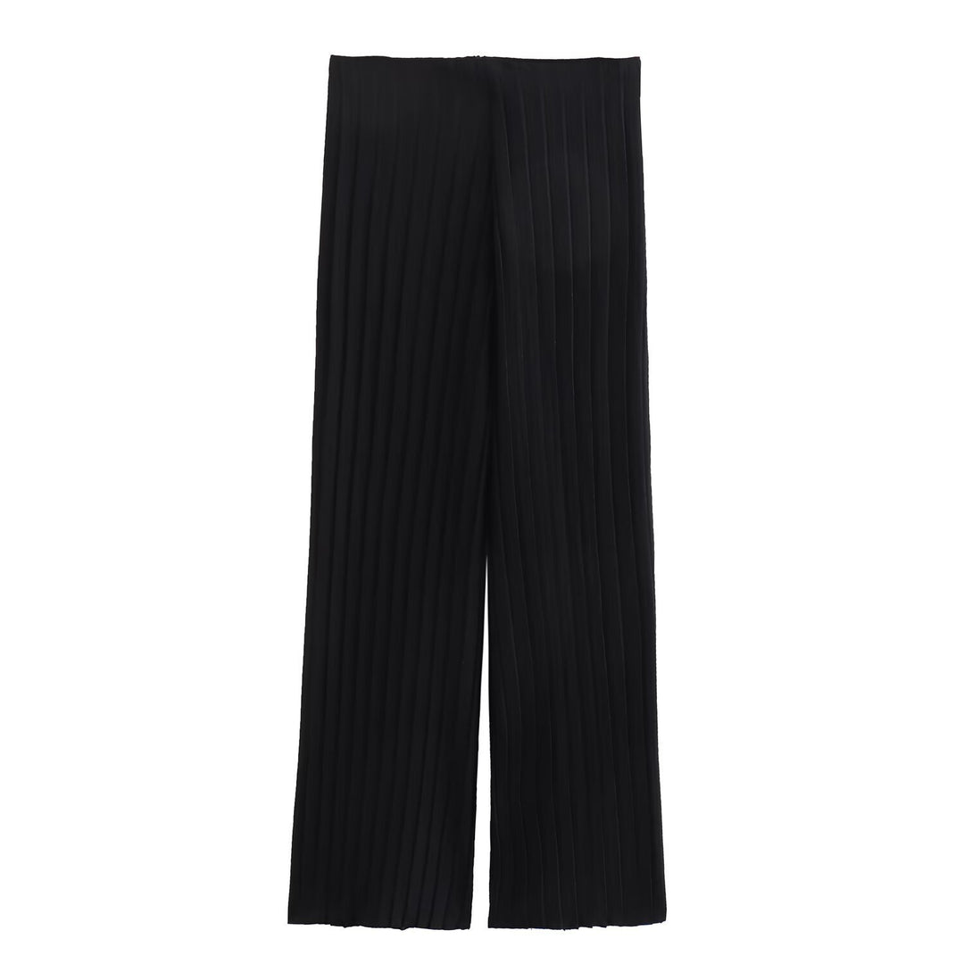 Damen Plissierte Hochwasserhose EB