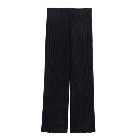 Damen Plissierte Hochwasserhose EB