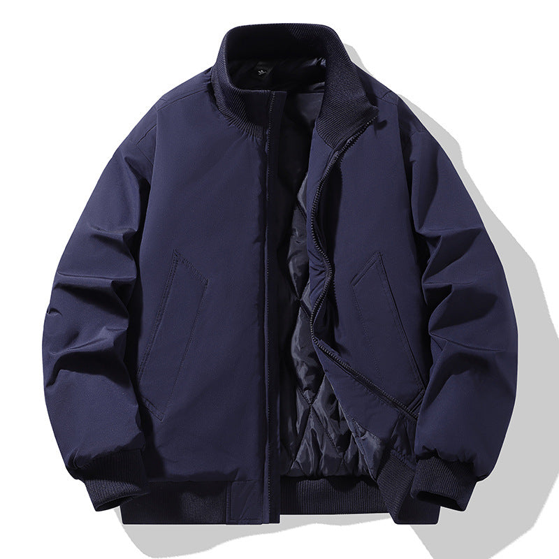 Herren modische Steppjacke mit hohem Kragen EB