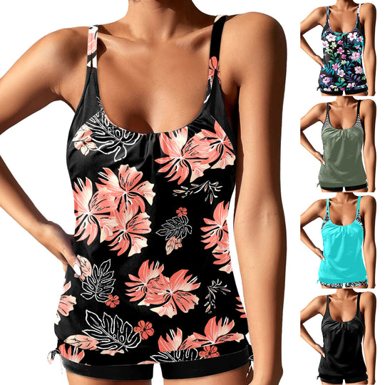 Damen Tankini-Set mit femininem Design und modischen Akzenten EB