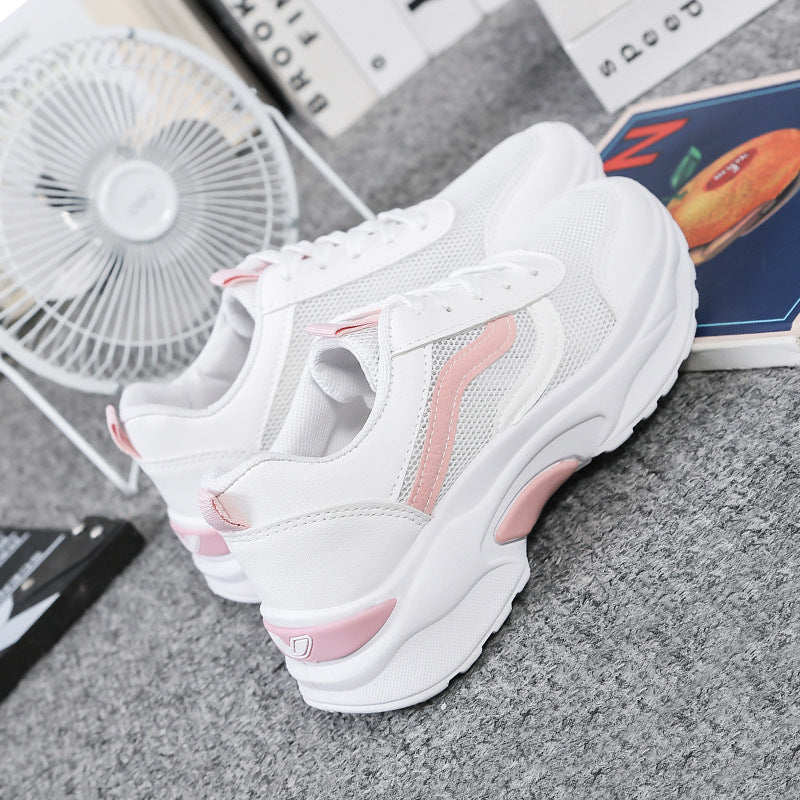 Damen Sportliche Sneakers mit atmungsaktiver Mesh-Oberfläche und gepolsterter Sohle EB