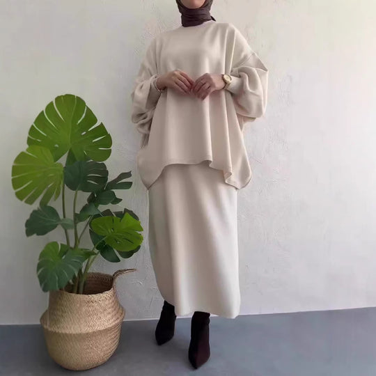 Damen Lässiges Sweat-Set mit weitem Schnitt und bequemen Taschen EB
