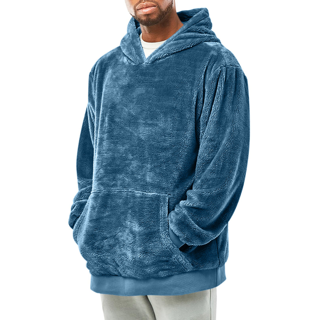 Herren kuscheliger Fleece-Hoodie EB