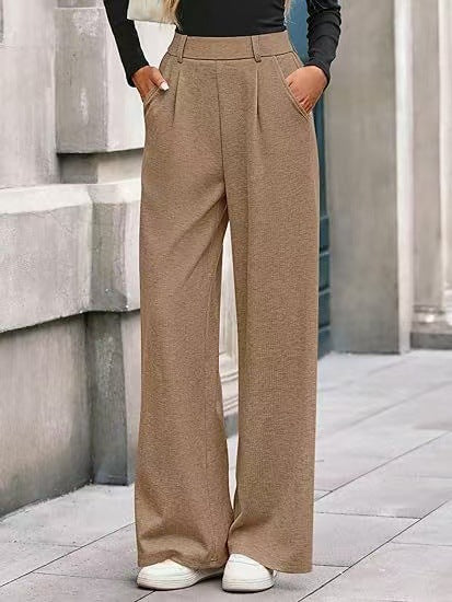 Damen weite Palazzo-Hosen mit elegantem Bund EB