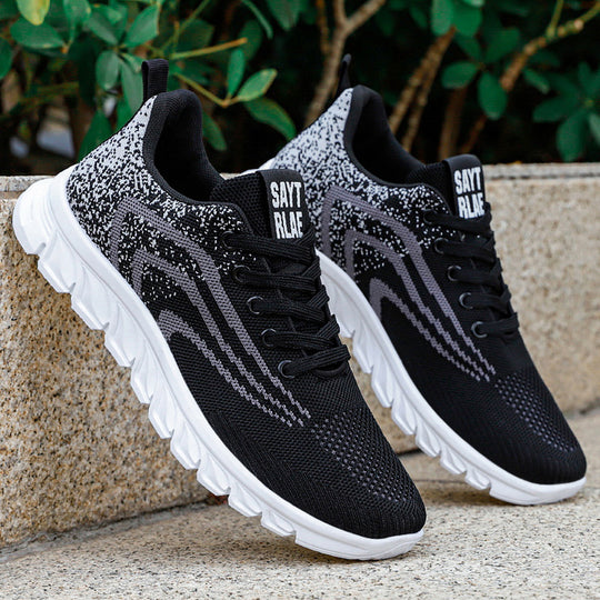 Damen Sportliche Fitness-Sneakers mit atmungsaktivem Mesh-Obermaterial EB