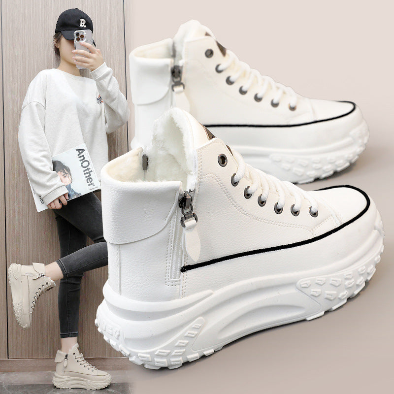 Damen Hohe Sneakers mit gepolstertem Innenfutter und strapazierfähigem Obermaterial EB