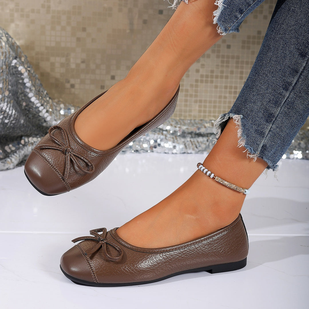 Damen Ballerinas mit modischem Schleifen-Detail EB