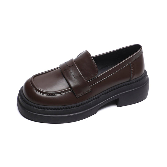 Damen Mokassin-Schuhe mit modischem Schnallenverschluss und stabiler Gummisohle EB