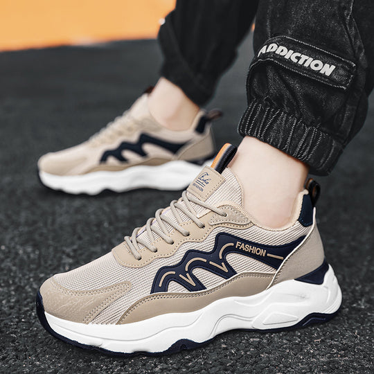 Damen Sportliche Sneakers mit atmungsaktiver Mesh-Oberfläche und stoßdämpfender Sohle EB