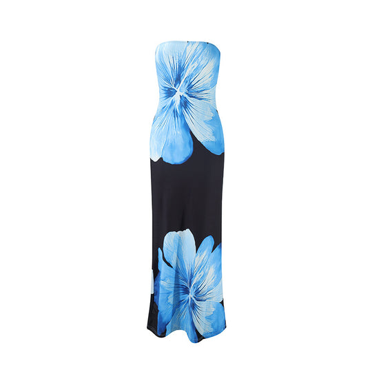 Damen Maxikleid mit floralem Muster EB