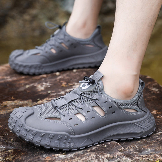 Damen Wasserdichte Freizeit-Schuhe mit rutschfester Sohle und atmungsaktivem Mesh-Obermaterial EB