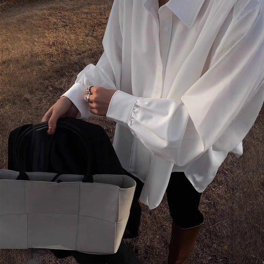 Damen Modehemd mit oversized Schnitt und eleganten Manschetten EB