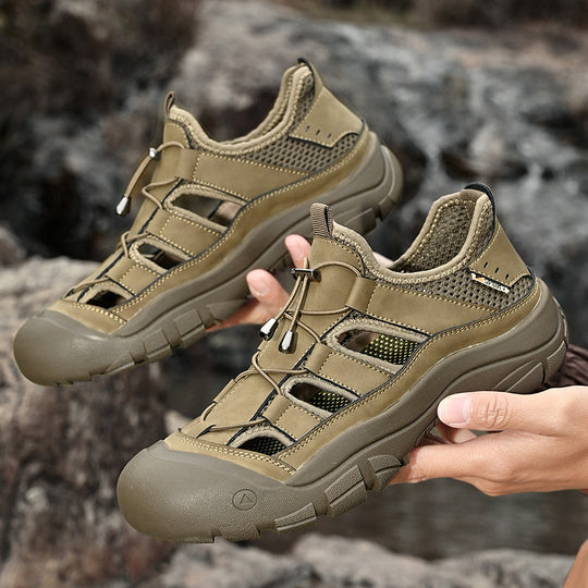 Herren Sportliche Wasserschuhe mit rutschfester Sohle und atmungsaktivem Obermaterial EB