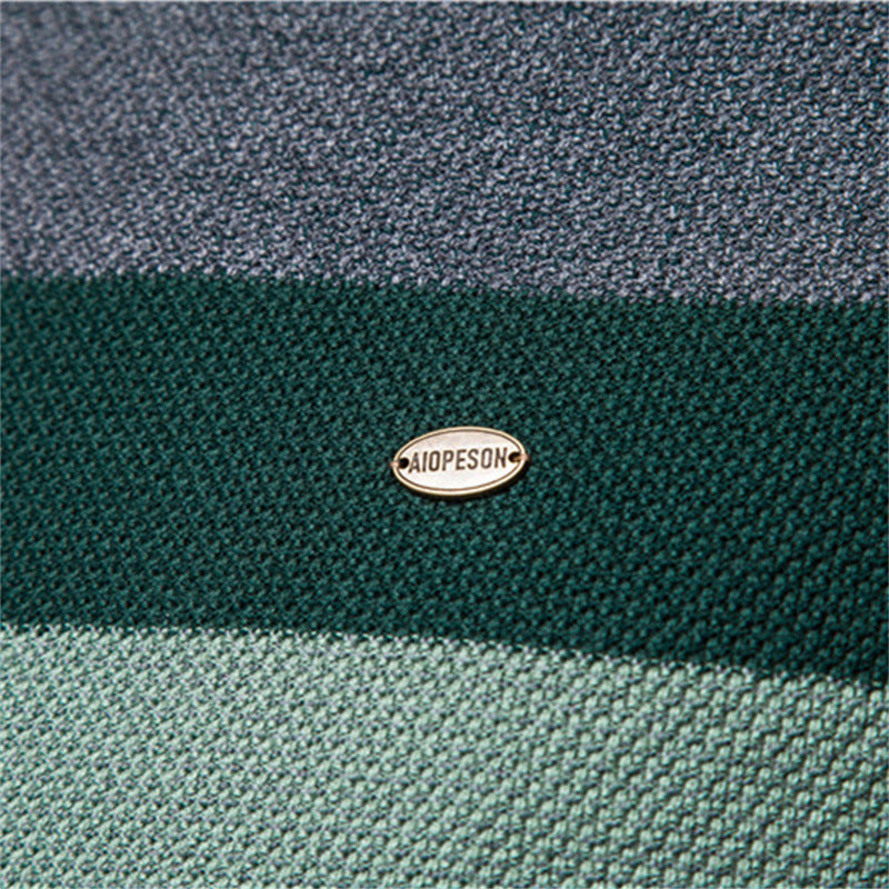 Herren Strickpullover mit modernem Farbblockdesign und feiner Struktur EB