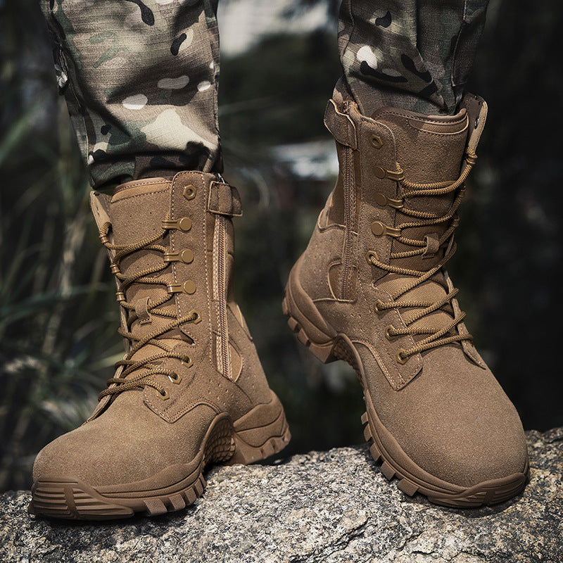 Herren Tactical Stiefel mit hohem Knöchelschutz und rutschfester Sohle EB