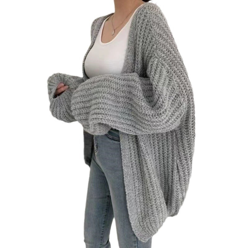 Damen Oversized Strickjacke EB