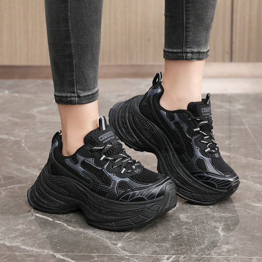 Damen Chunky Sneakers mit dämpfender Laufsohle und modischem Design EB