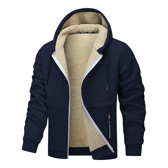 Herren warme Fleecejacke mit funktionalem Schnitt EB