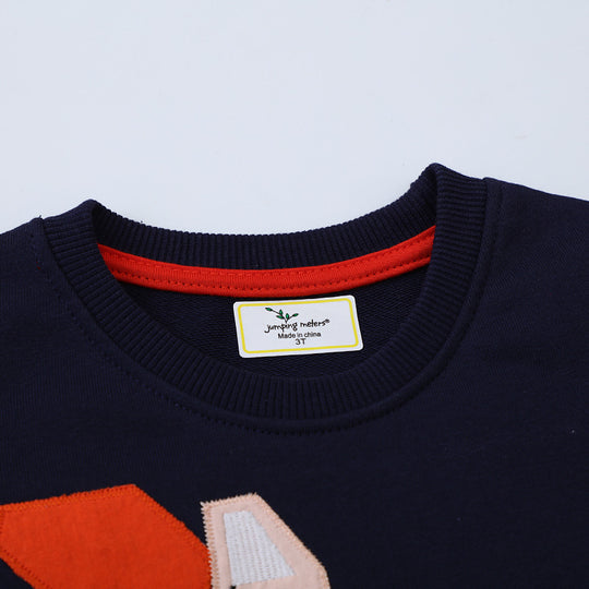 Jungen Sweatshirt mit kreativem Baustellenfahrzeug-Design EB
