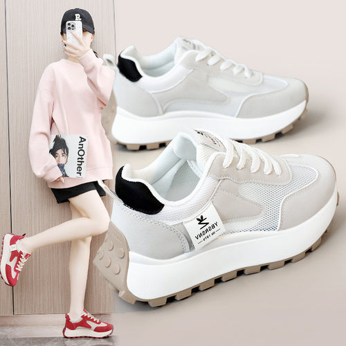 Damen Sportliche chunky Sneakers mit atmungsaktiver Mesh-Oberfläche und bequemer Dämpfung EB