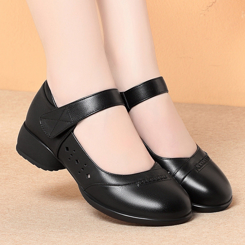 Damen Mary Jane Ballerinas mit verstellbarem Riemen und komfortabler Sohle EB