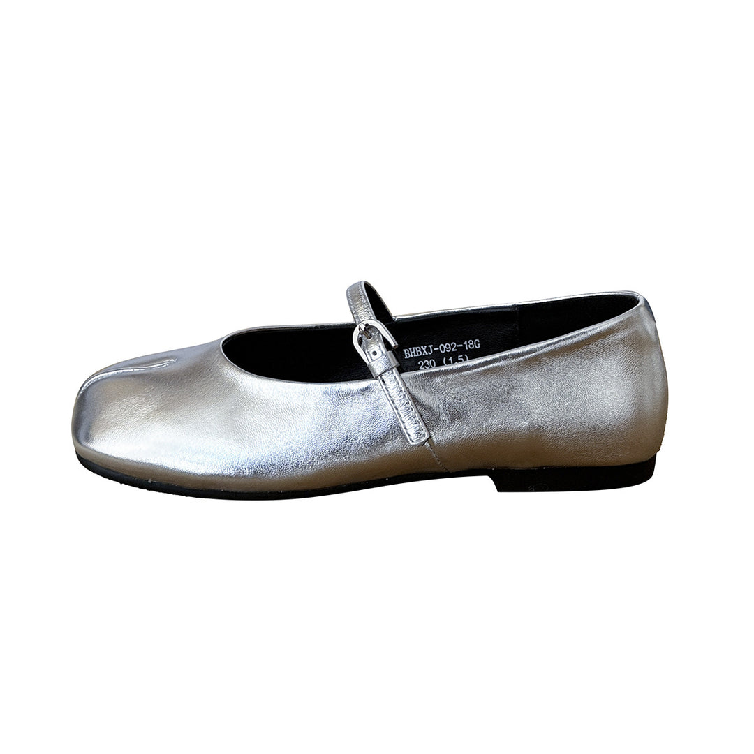 Damen elegante Ballerinas mit funkelndem Design und praktischem Riemchen EB
