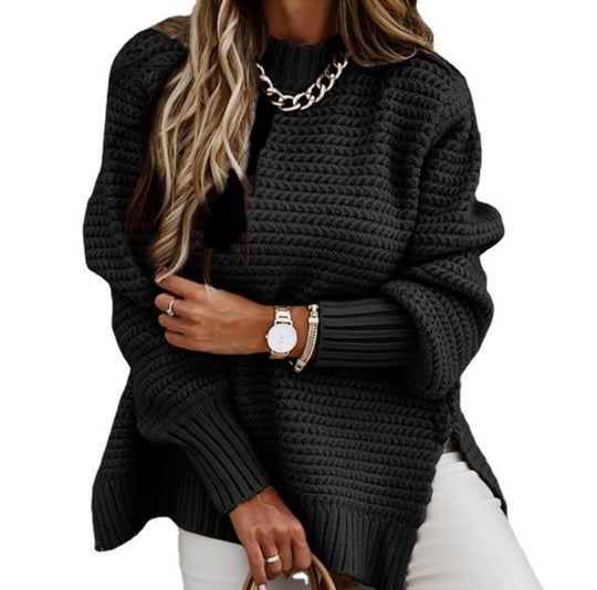 Damen Oversized Pullover mit strukturiertem Strick EB