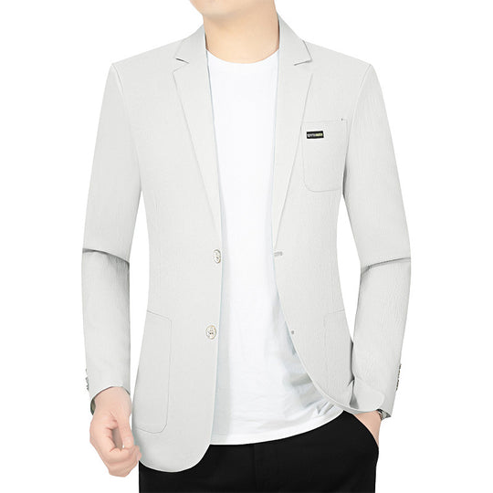 Herren Modernes Stretch Business-Sakko mit schmalem Schnitt und aufgesetzten Taschen EB