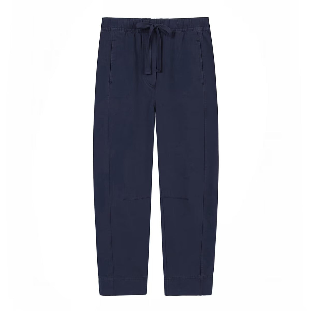 Damen entspannte Chino-Hose mit verstellbarem Taillenzug und praktischem Schnitt EB
