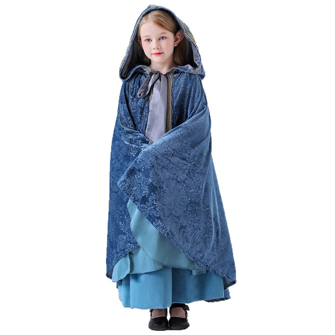 Mädchen Märchenhaftes Kapuzenkleid EB