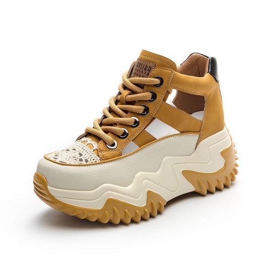 Damen Sportliche High-Top Sneakers mit rutschfester Profilsohle und atmungsaktivem Obermaterial EB