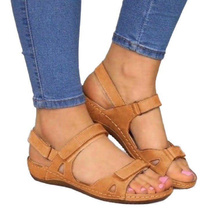 Damen Bequeme Badesandalen mit verstellbaren Riemen EB
