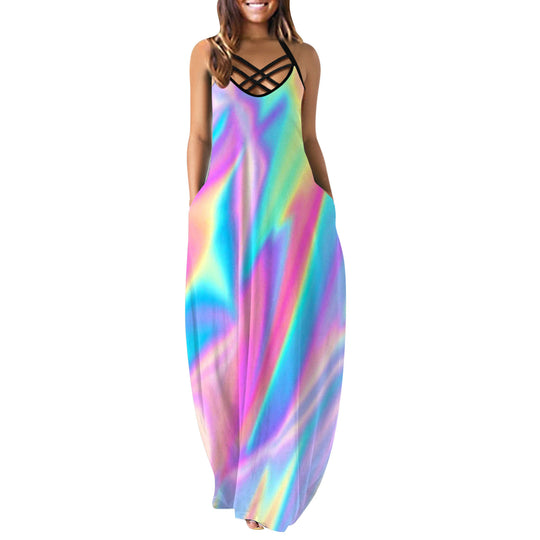 Damen Maxikleid mit trendigem Rückenausschnitt EB