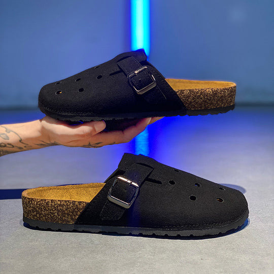 Damen Komfortable Clogs mit verstellbarem Riemen und atmungsaktiver Oberflächenstruktur EB