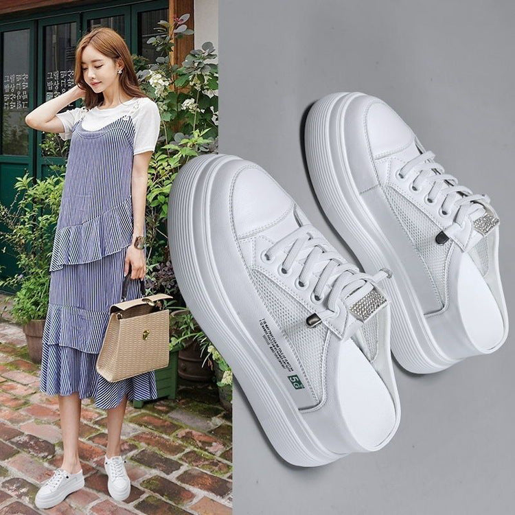 Damen Plateausneaker mit atmungsaktiver Mesh-Oberfläche EB