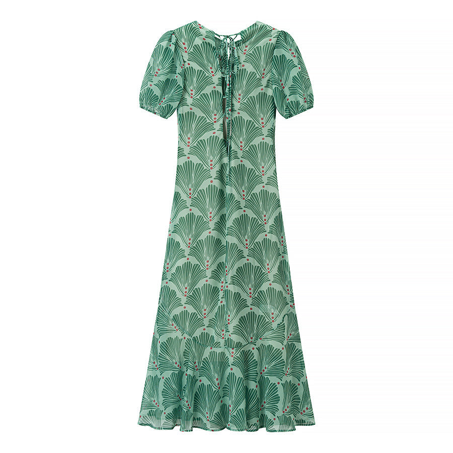 Damen Maxikleid mit frischem Blumendesign und lässigem Schnitt EB