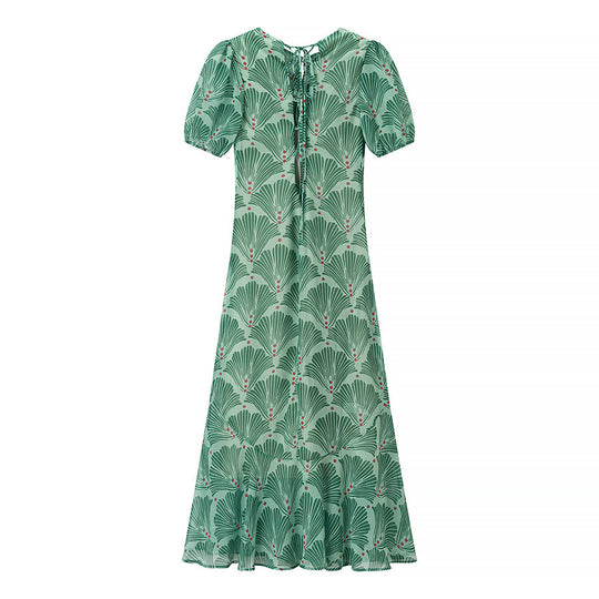Damen Maxikleid mit frischem Blumendesign und lässigem Schnitt EB